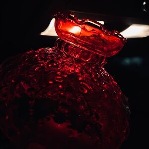 Cranberry Red Glass Mini Lamp Shade